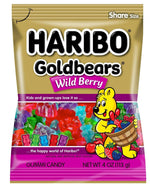 Haribo Wild Berry Gummy Candy (5 Ounce Bag)