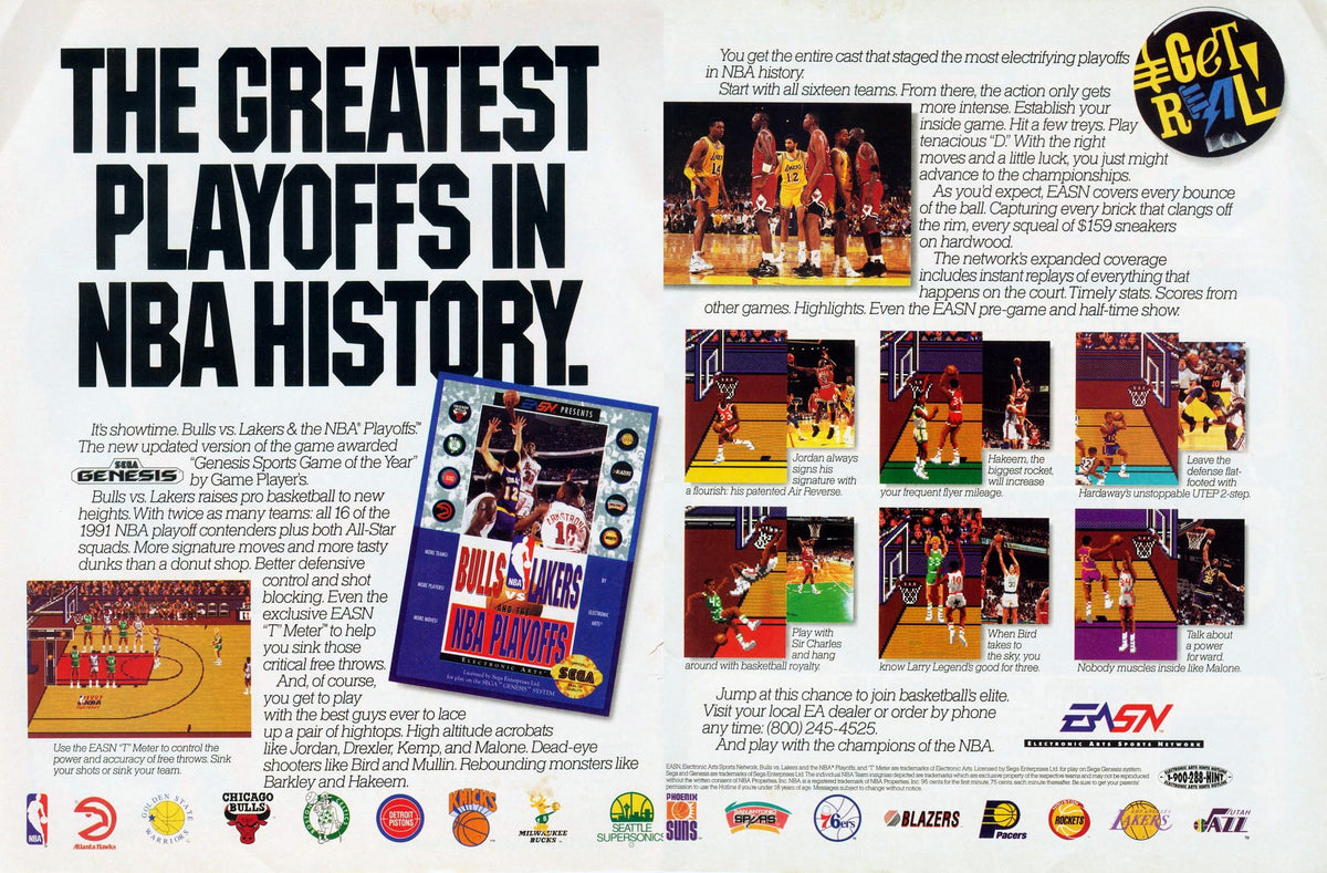 Bulls vs Lakers and the NBA Playoffs - Sega Genesis - Retro Island Gaming