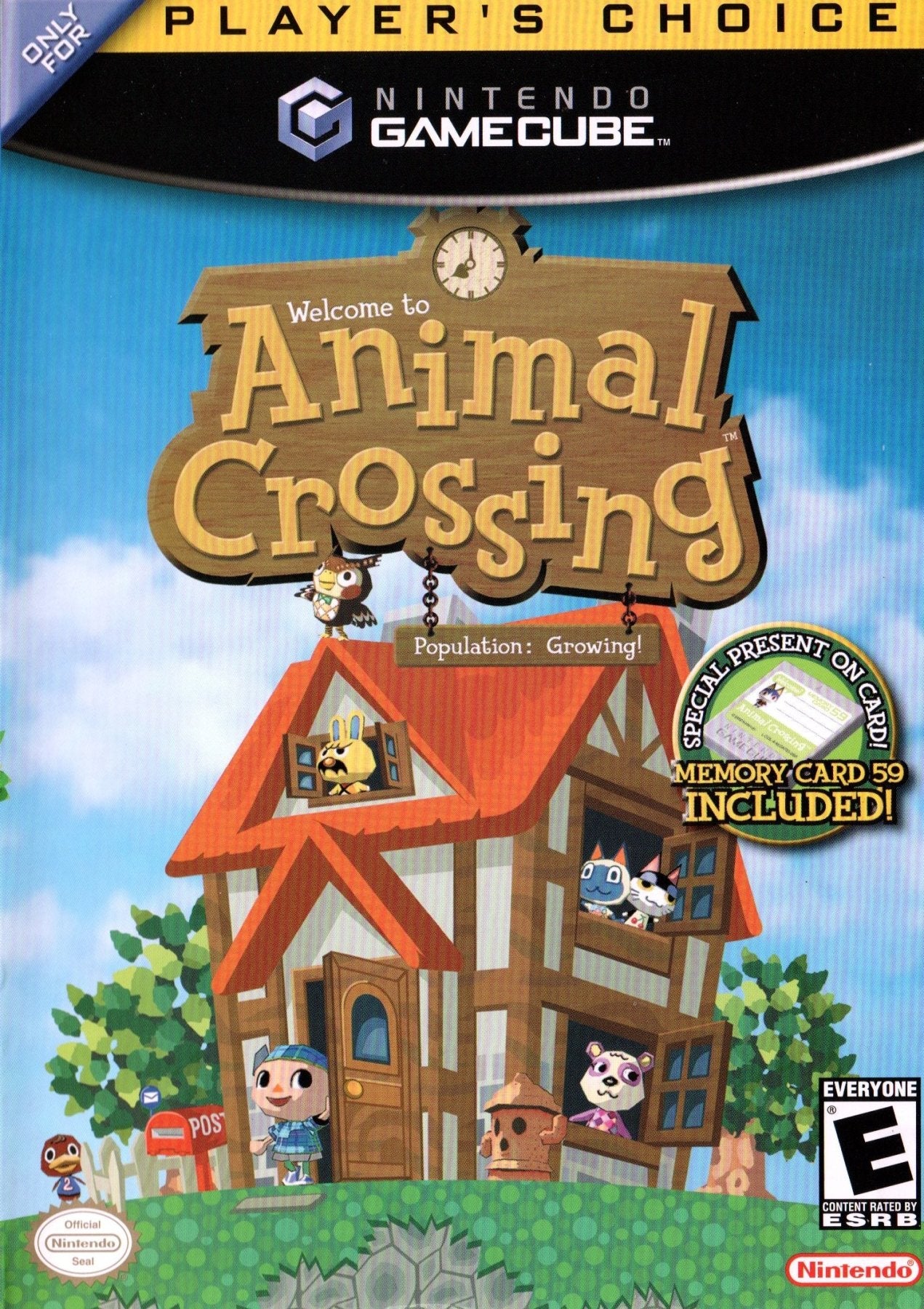 Animal top Crossing Player's Choice for Nintendo GameCube