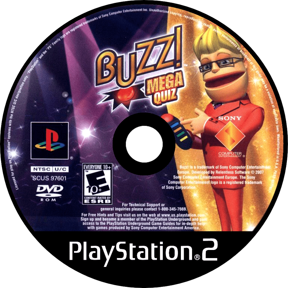 Buzz The Mega Quiz - Playstation 2 - Retro Island Gaming