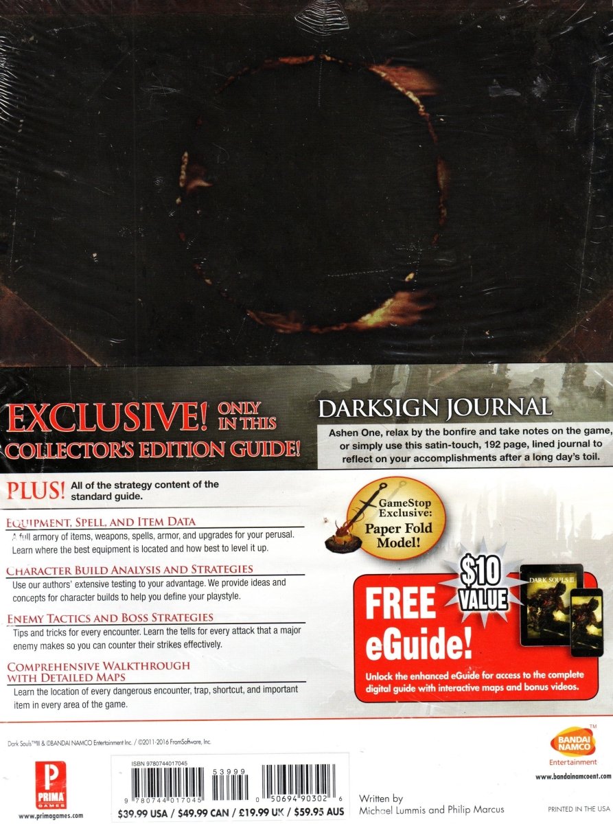 Dark Souls III Collector's Edition: Prima Official Game Guide (with Journal) - Guide Book - Retro Island Gaming