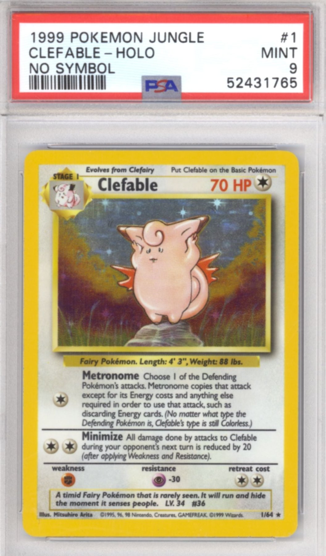 Error Card: Clefable #1 - Pokemon Jungle Retro Island Gaming Error Card: Clefable #1 - Pokemon Jungle Retro Island Gaming