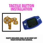 GameBoy Advance Tactile Button Upgrade Installation Service - Retro Island Gaming