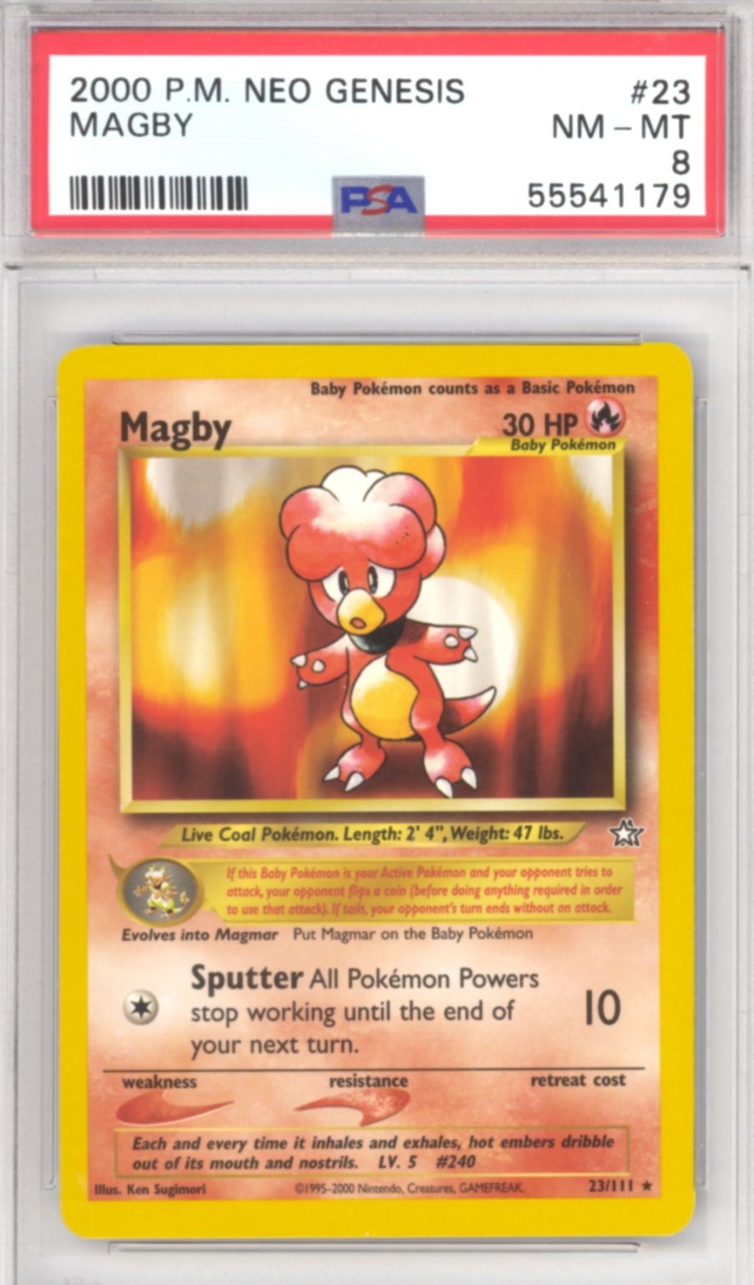 Magby #23 - Pokemon Neo Genesis Retro Island Gaming Magby #23 - Pokemon Neo Genesis Retro Island Gaming