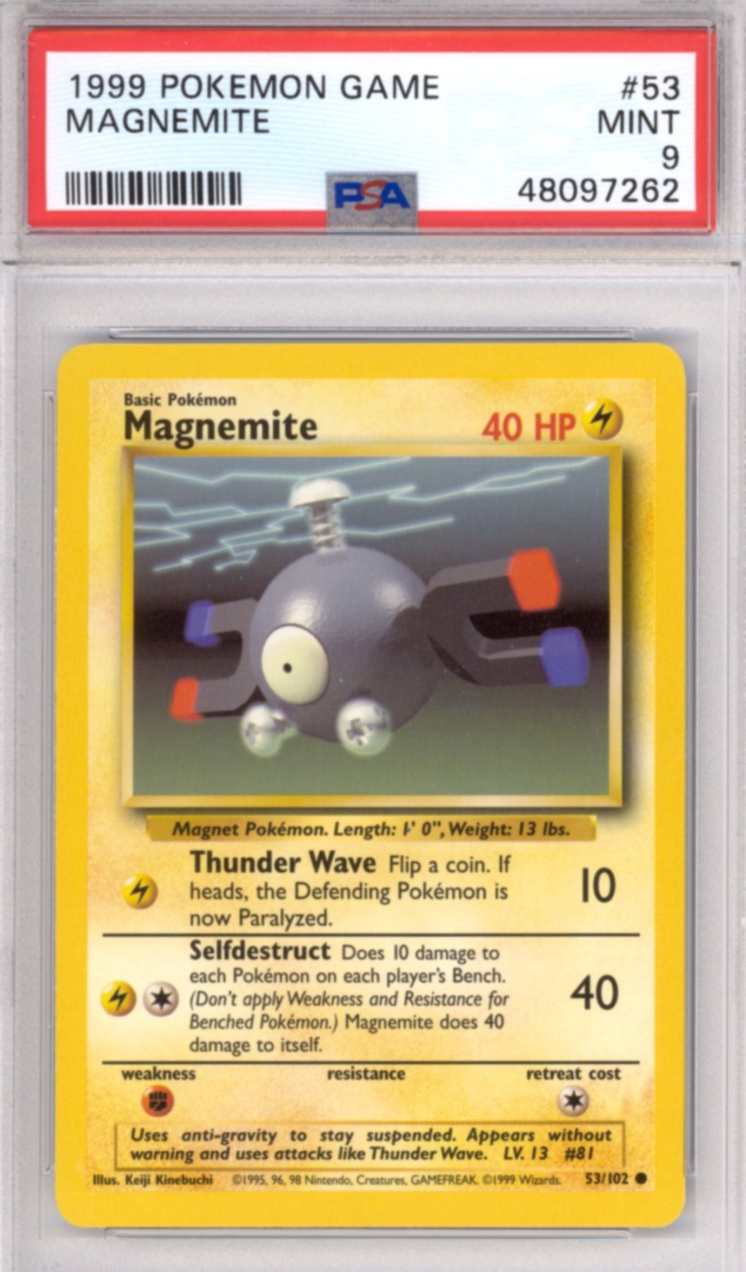 Magnemite #53 - Pokemon Base Set - Retro Island Gaming