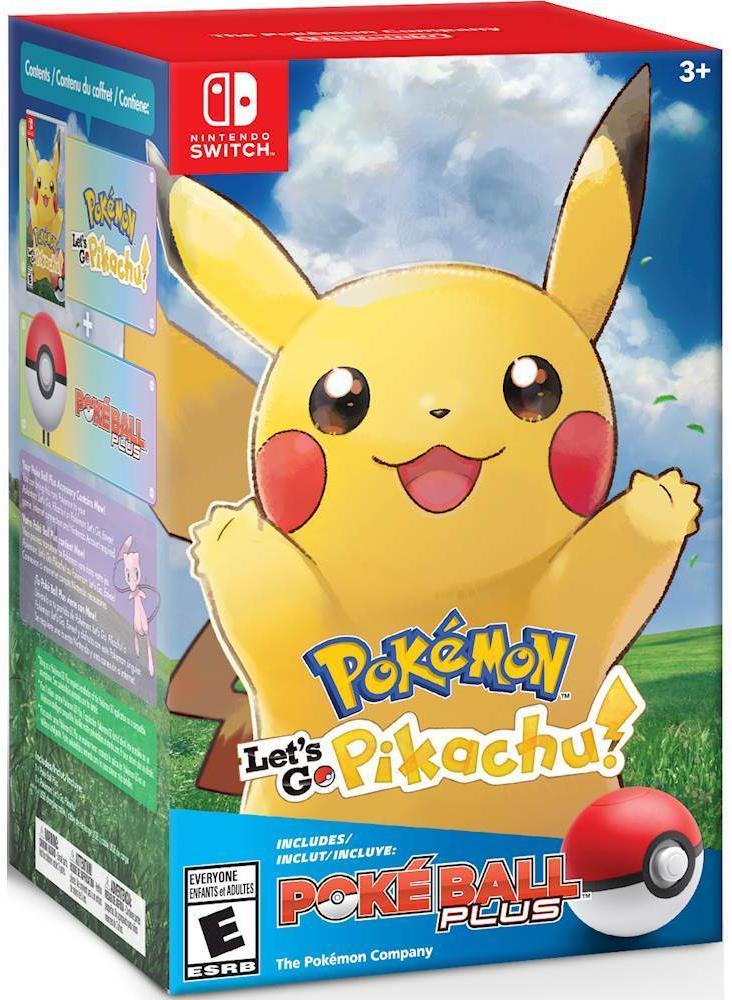 Switch Pokemon Pokemon Let's Go Pikachu And Pokeball Plus