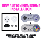 SNES Controller Button Membrane Replacement Service - Retro Island Gaming
