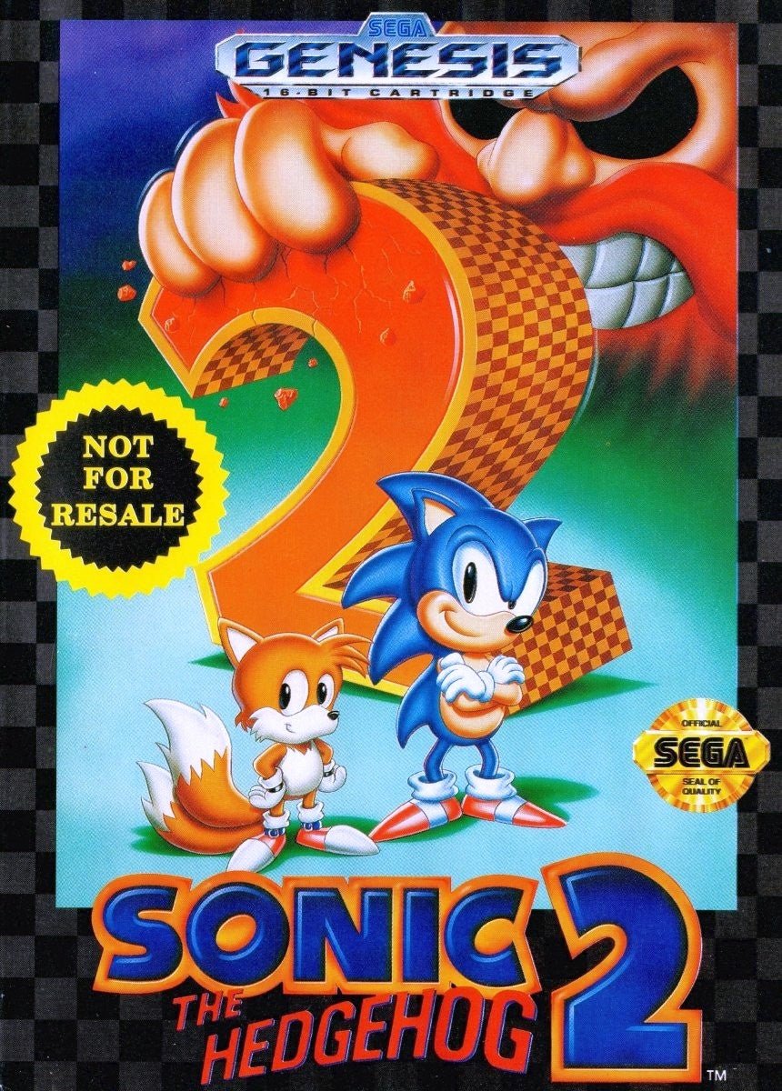 Sonic the Hedgehog 2 [Not for Resale] Sega Genesis Retro