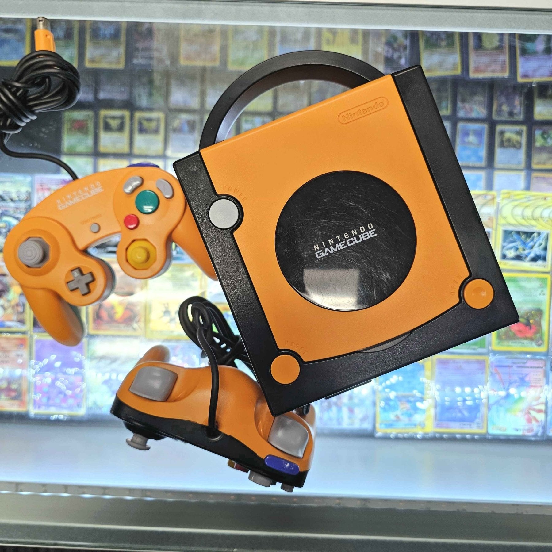 Orange Spice Nintendo GameCube Console top Complete REGION SWITCH MOD