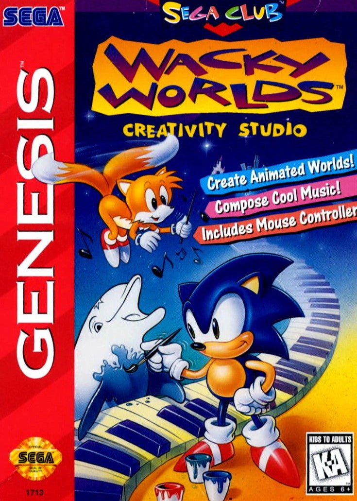 Wacky Worlds Creativity Studio - Sega Genesis - Retro Island Gaming