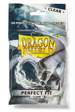 x100 Dragon Shield Perfect Fit Sleeves (Clear) - Retro Island Gaming