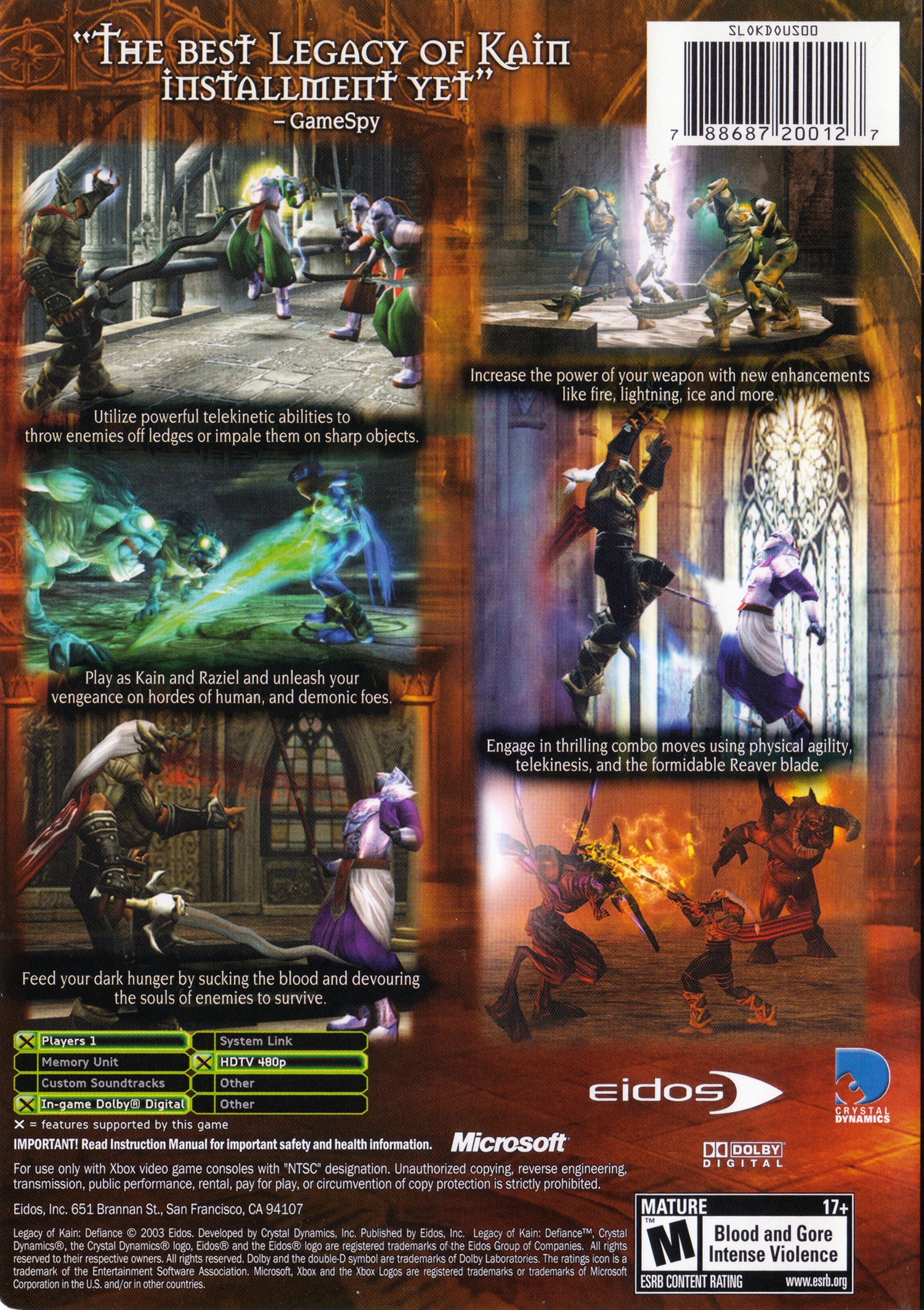 Legacy of Kain Defiance - Xbox
