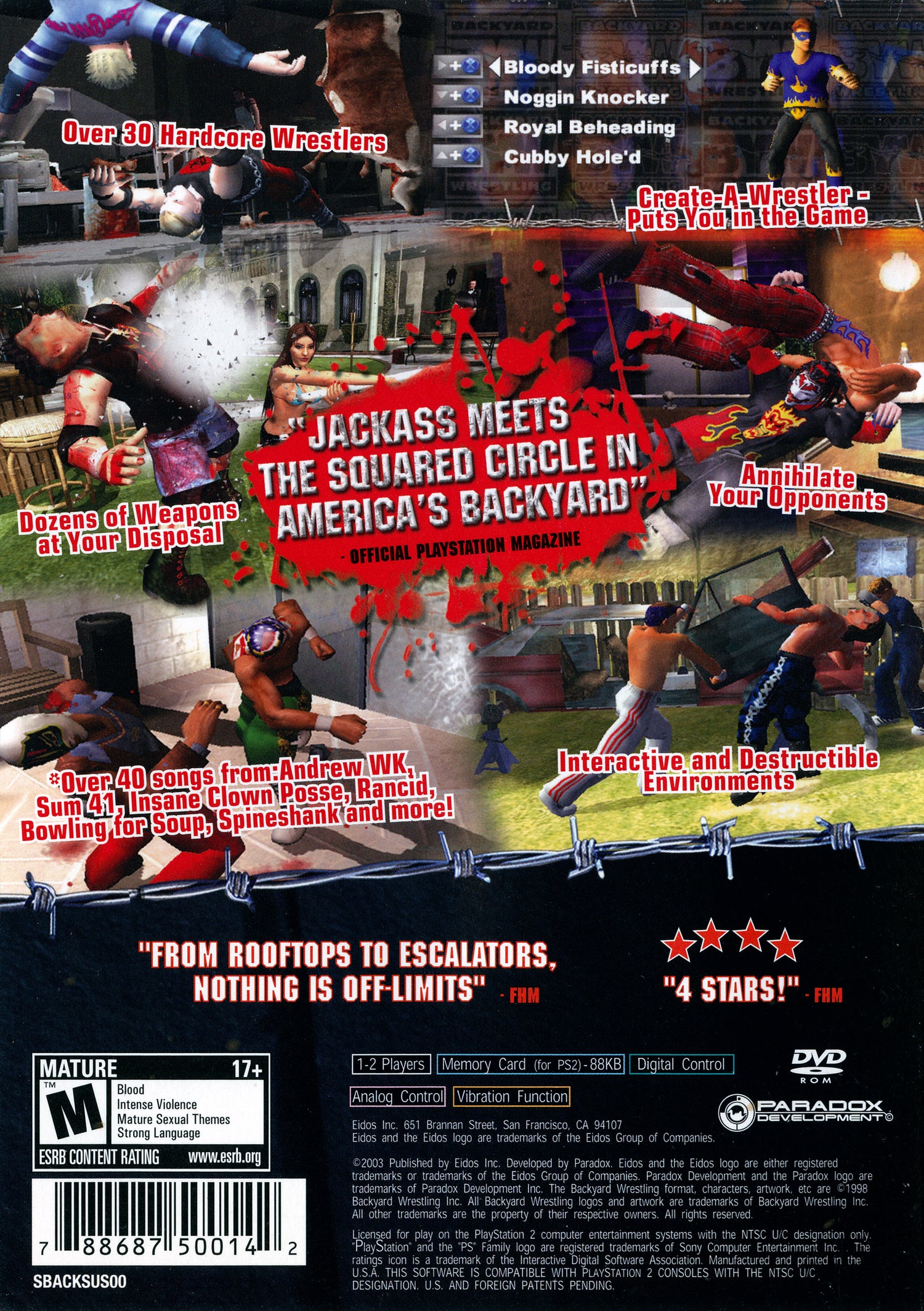 Backyard Wrestling - Playstation 2
