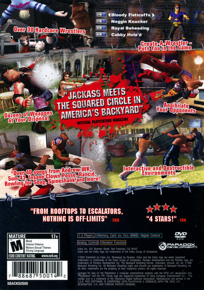 Backyard Wrestling - Playstation 2