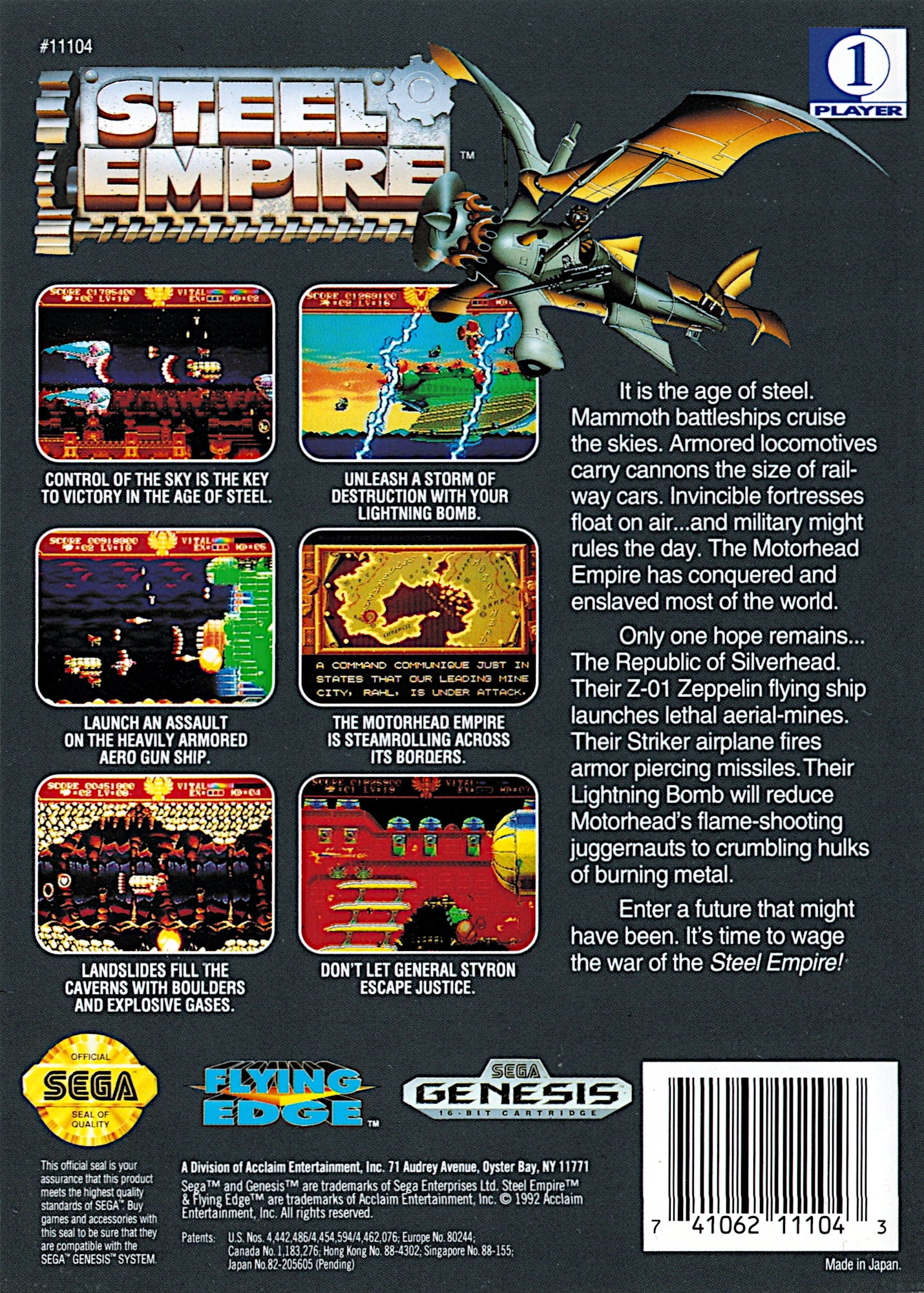 Steel Empire - Sega Genesis