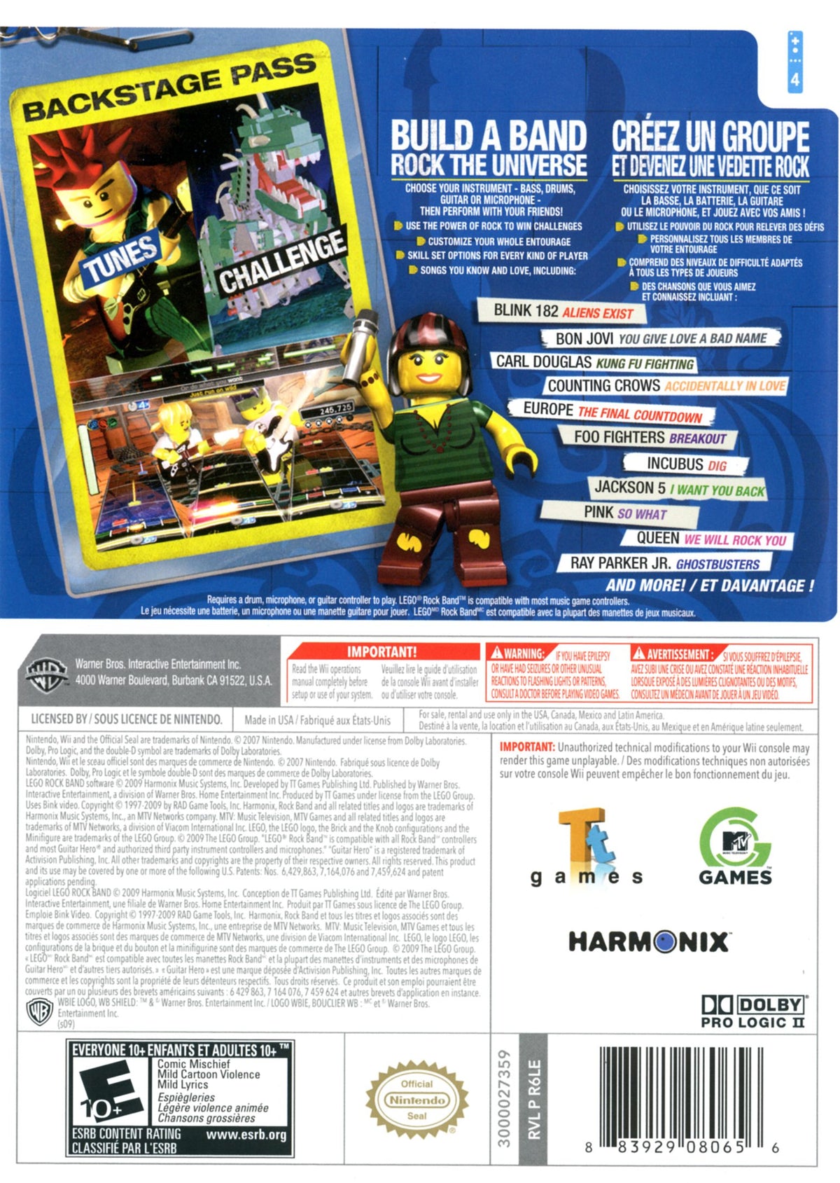 LEGO Banda de Rock - Wii