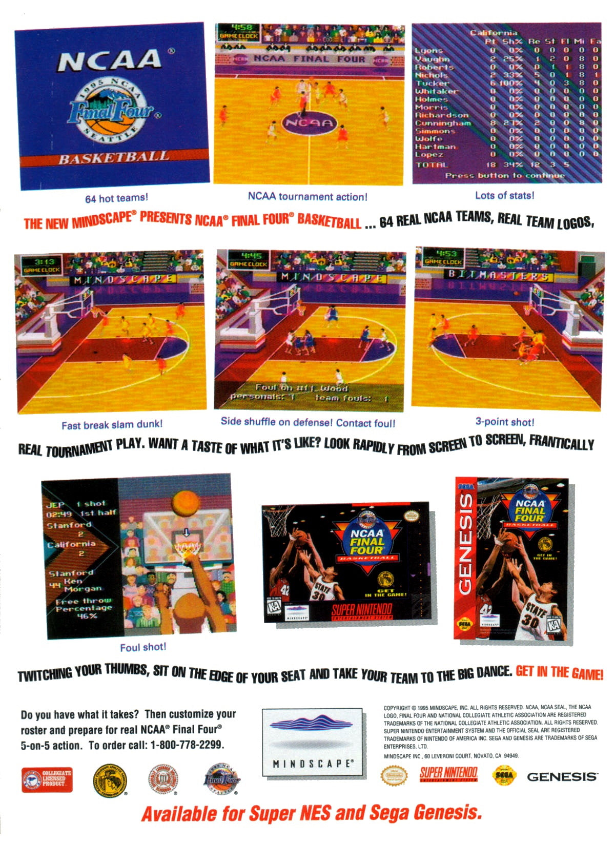 NCAA Final Four Basketball - Super Nintendo - Retro Island Gaming