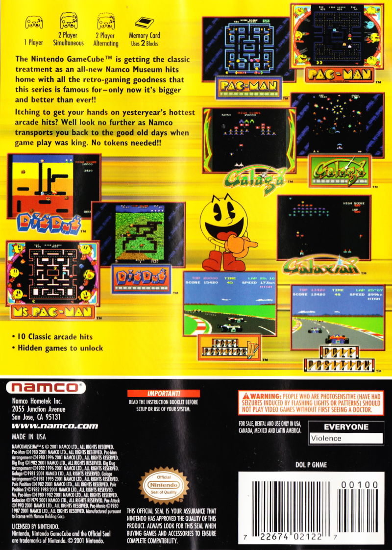 Namco Museum - Gamecube