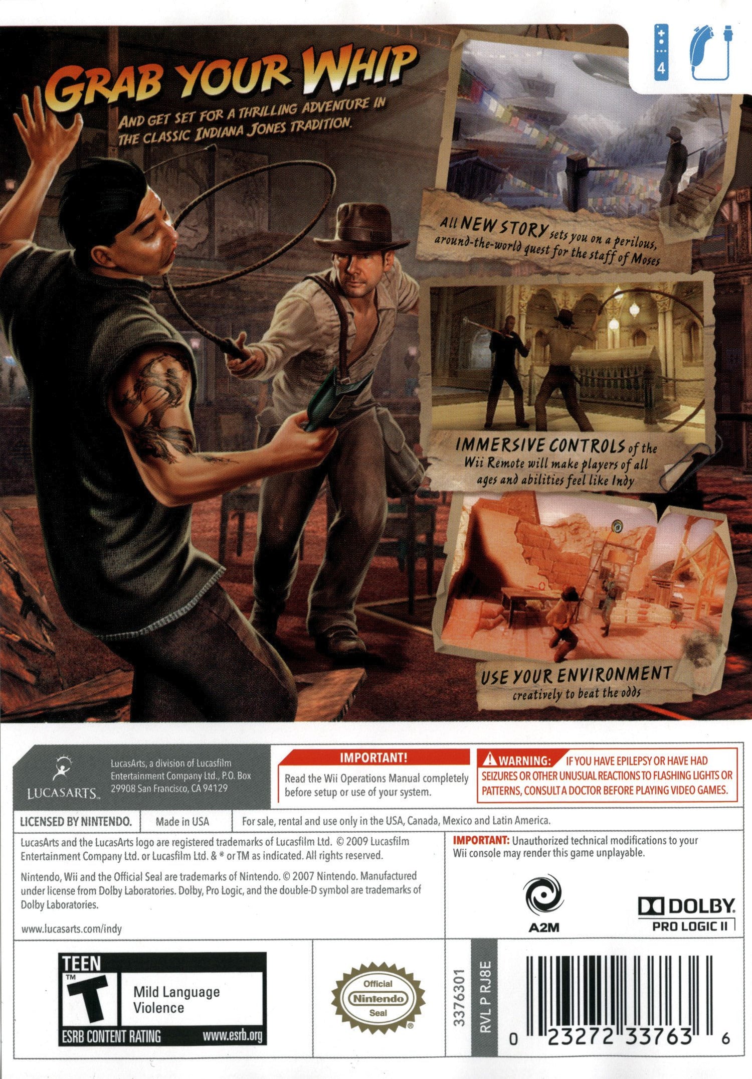 Indiana Jones y el Báculo de los Reyes - Wii