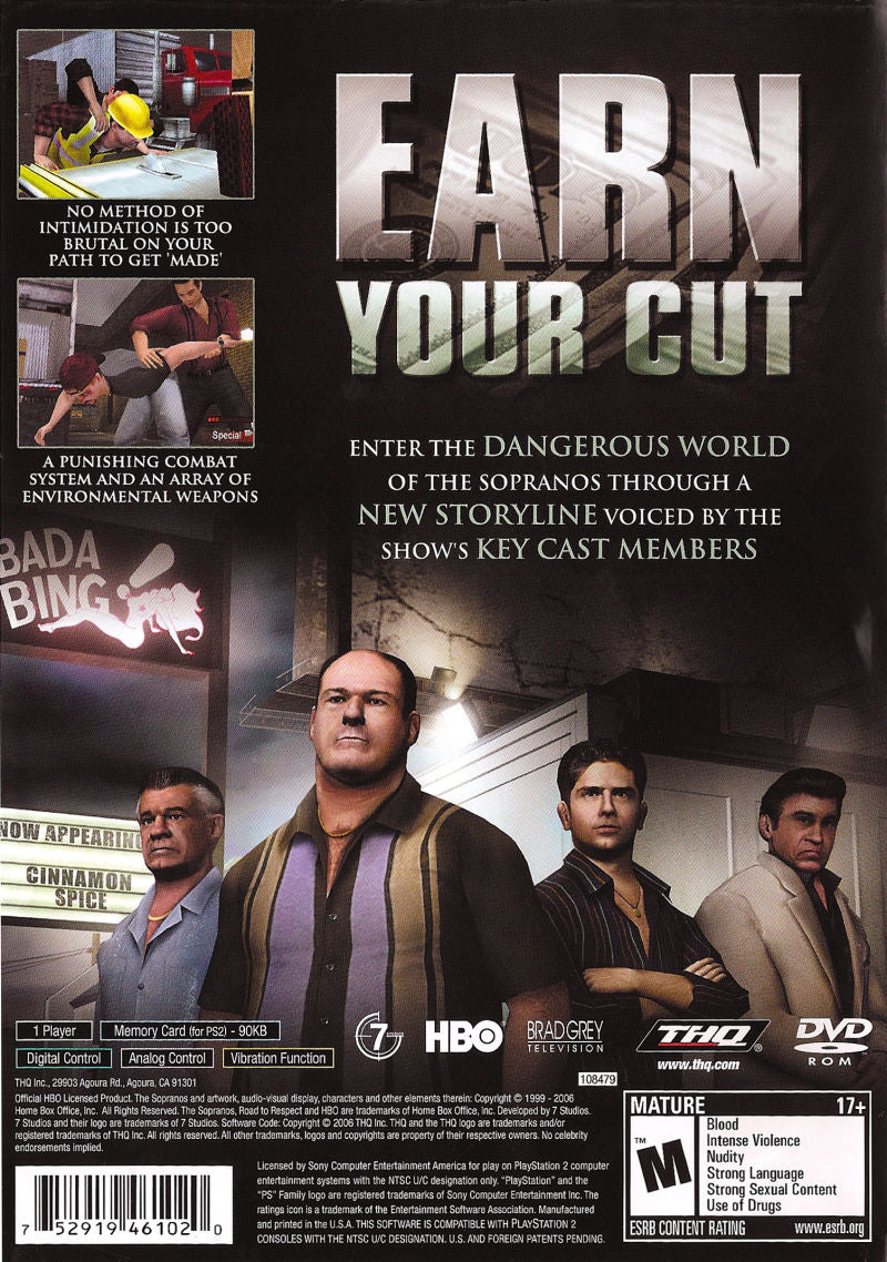 Sopranos Road to Respect - Playstation 2