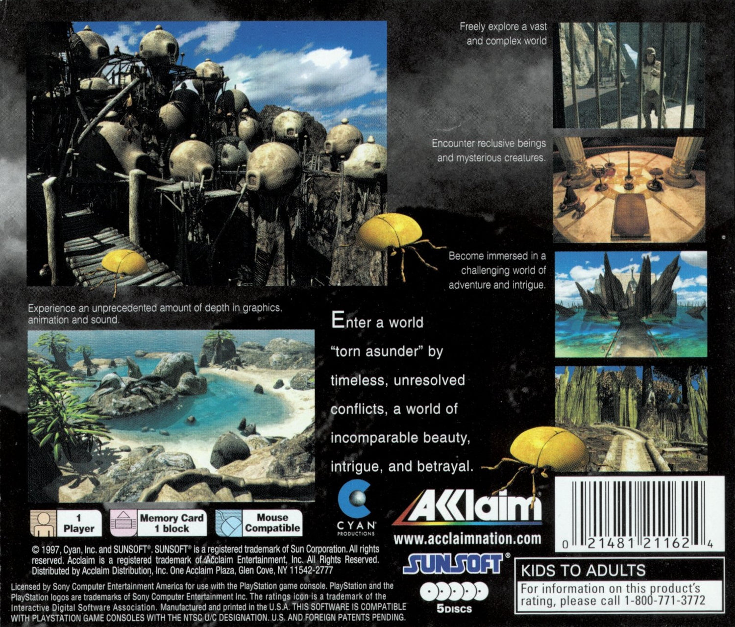 Riven The Sequel to Myst - Playstation