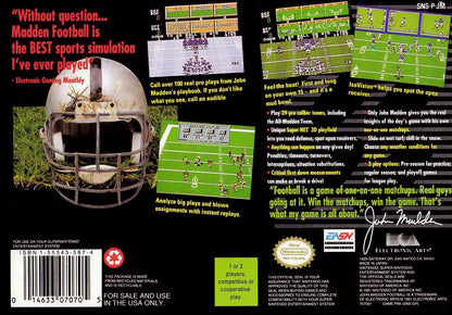 John Madden Football - Super Nintendo - Retro Island Gaming
