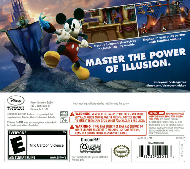 Epic Mickey: El poder de la ilusión - Nintendo 3DS
