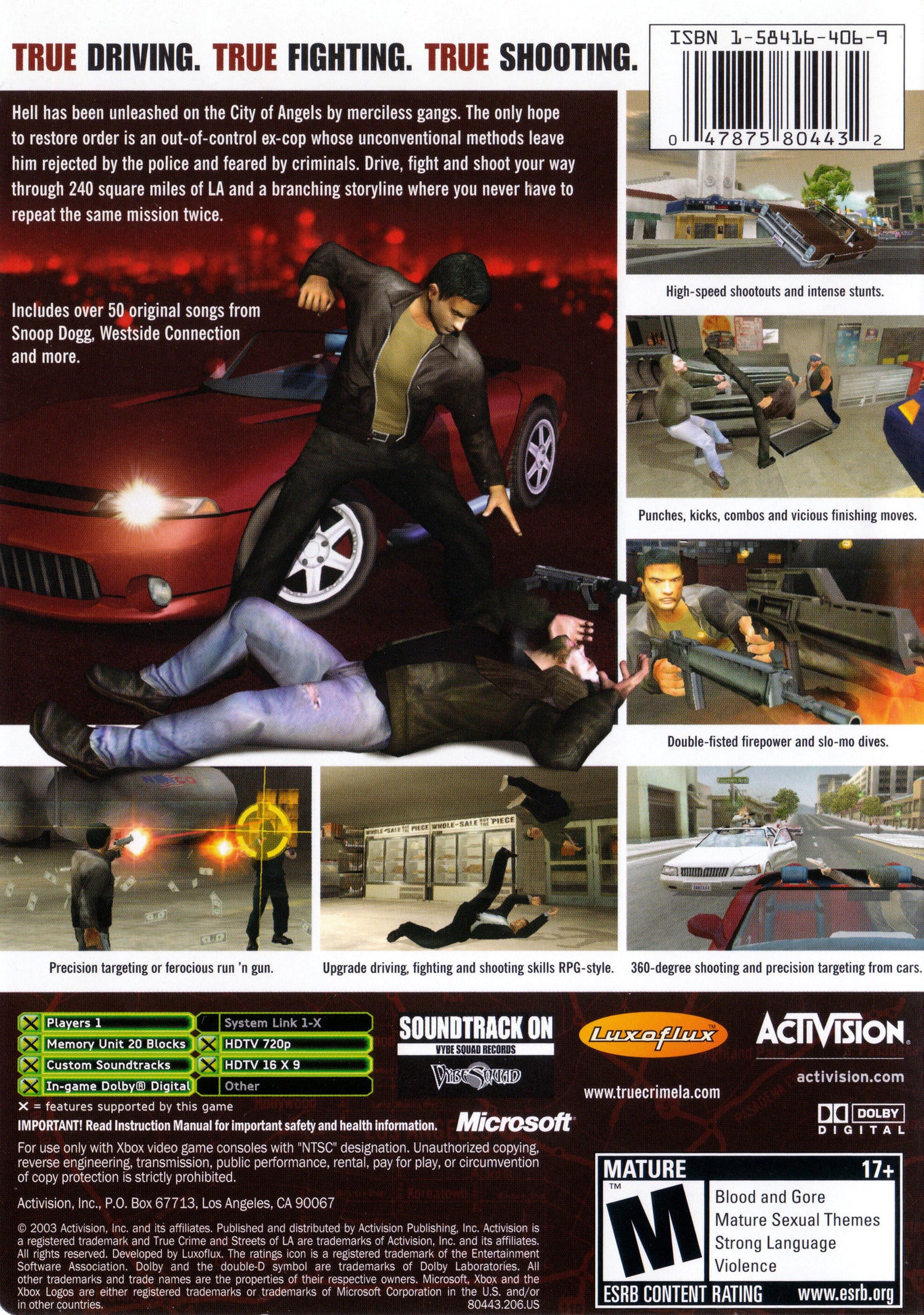 True Crime Streets of LA - Xbox