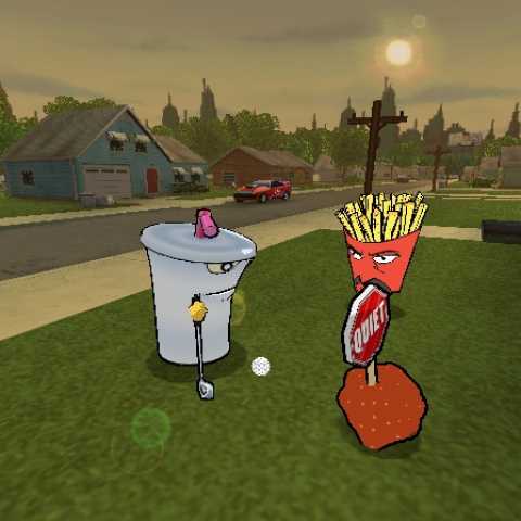 Aqua Teen Hunger Force Zombie Ninja Pro-Am - Playstation 2