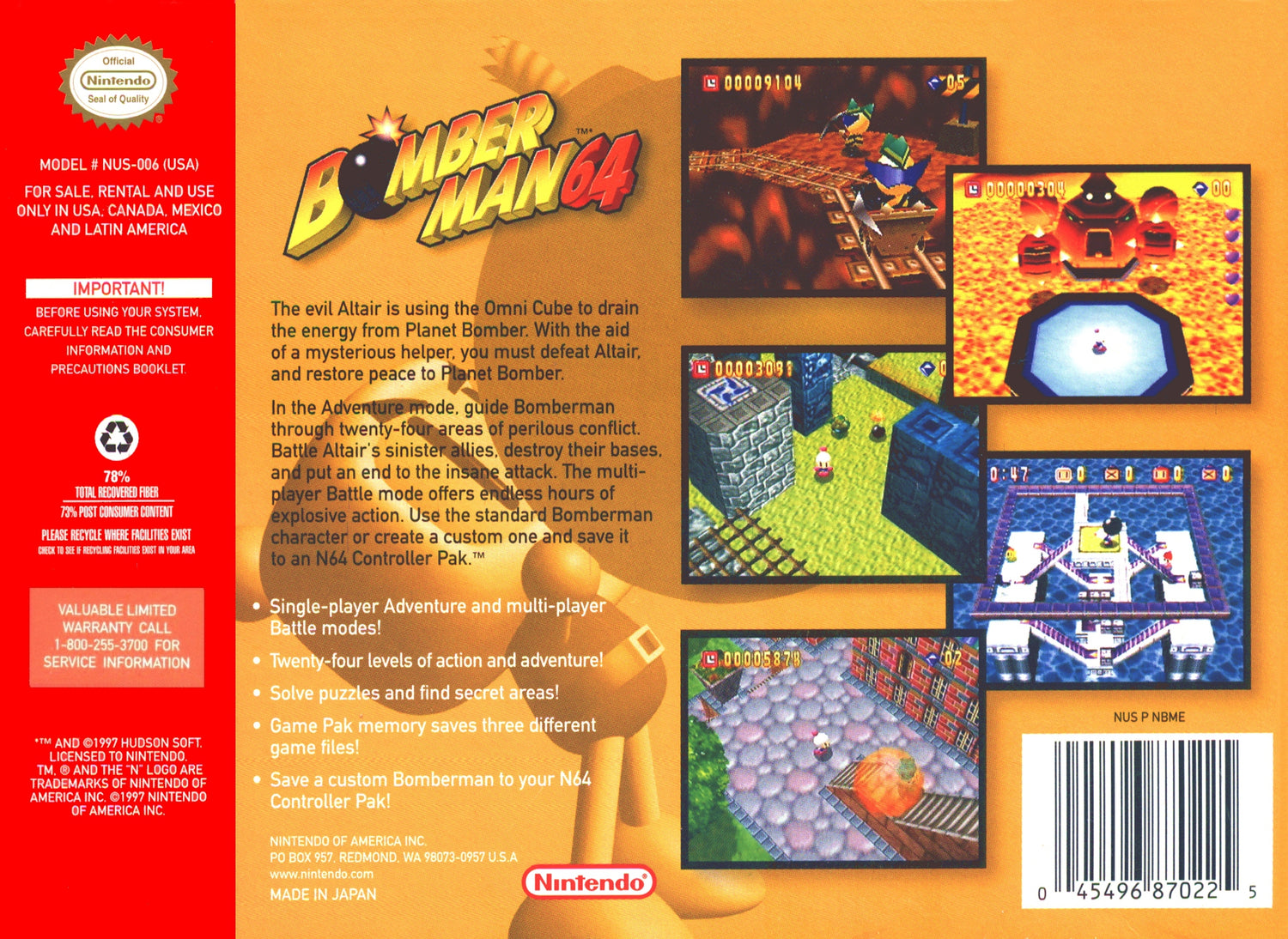 Bomberman 64 - Nintendo 64