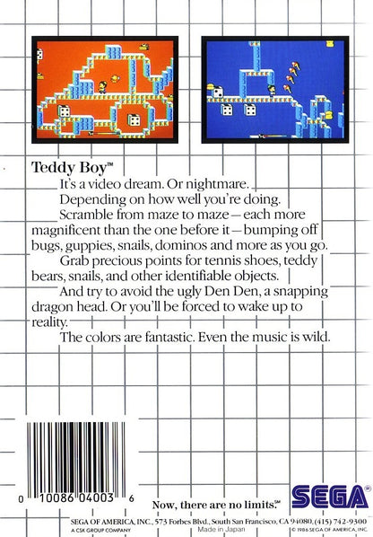Teddy Boy - Sega Master System - Retro Island Gaming