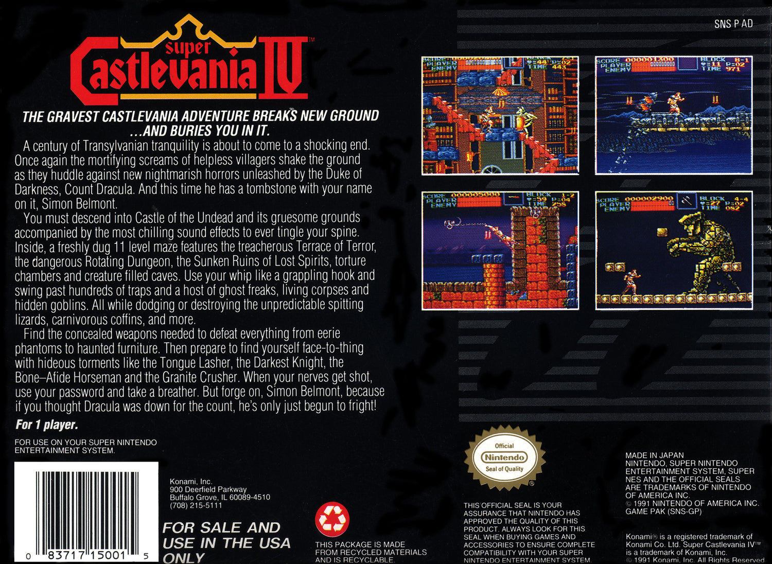 Super Castlevania IV - Super Nintendo