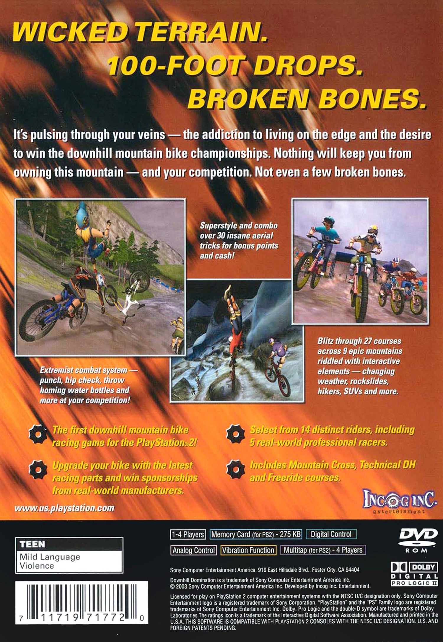 Downhill Domination - Playstation 2