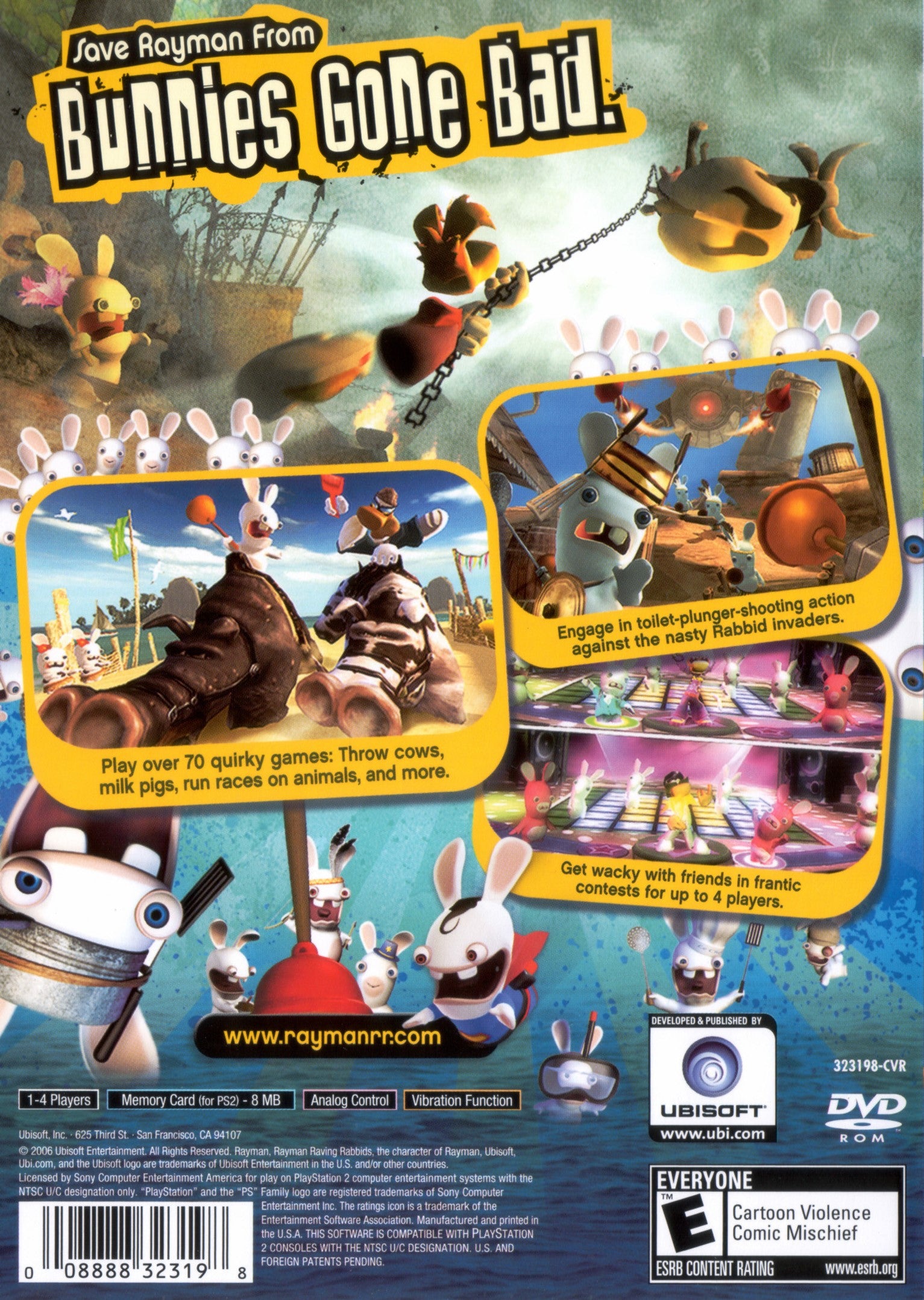 Rayman Raving Rabbids - Playstation 2 – Retro Island Gaming