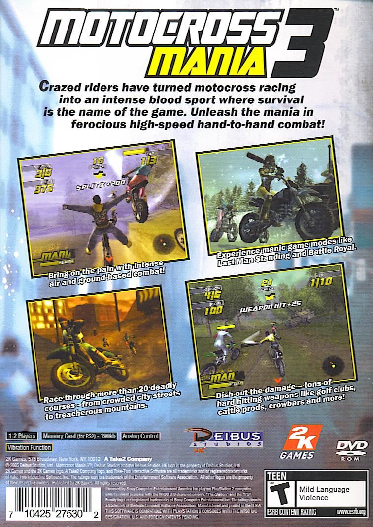 Motocross Mania 3 - Playstation 2