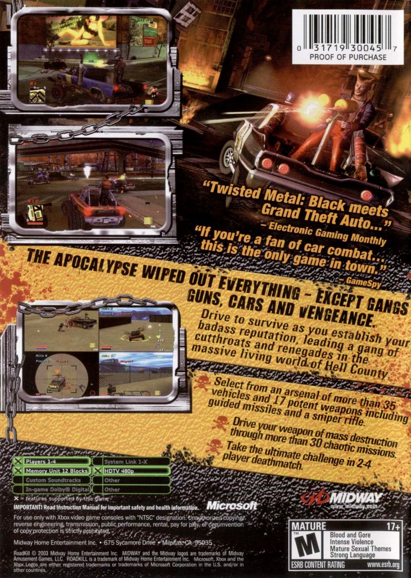 Roadkill - Xbox