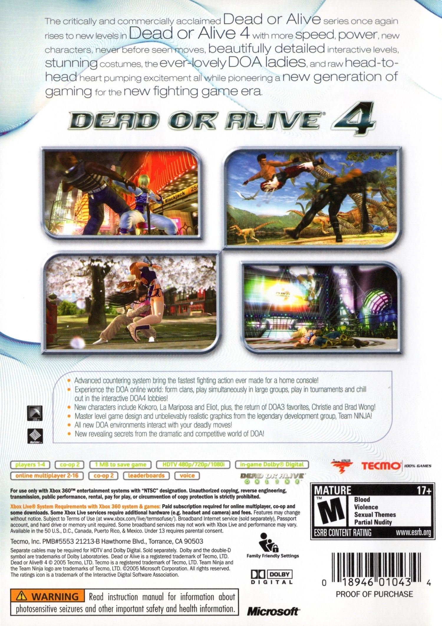 Dead or Alive 4 - Xbox 360