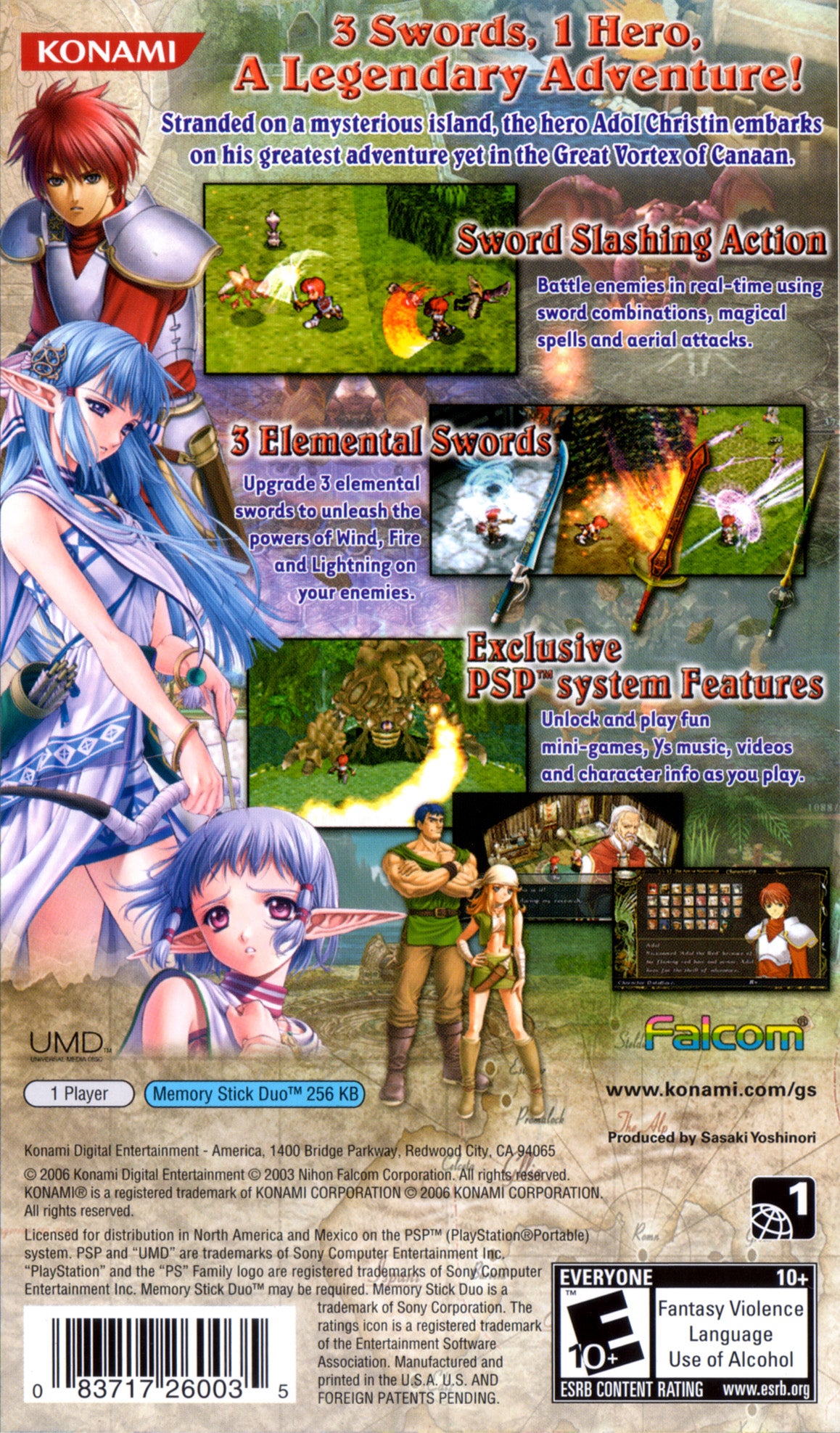 Ys The Ark of Napishtim - PSP