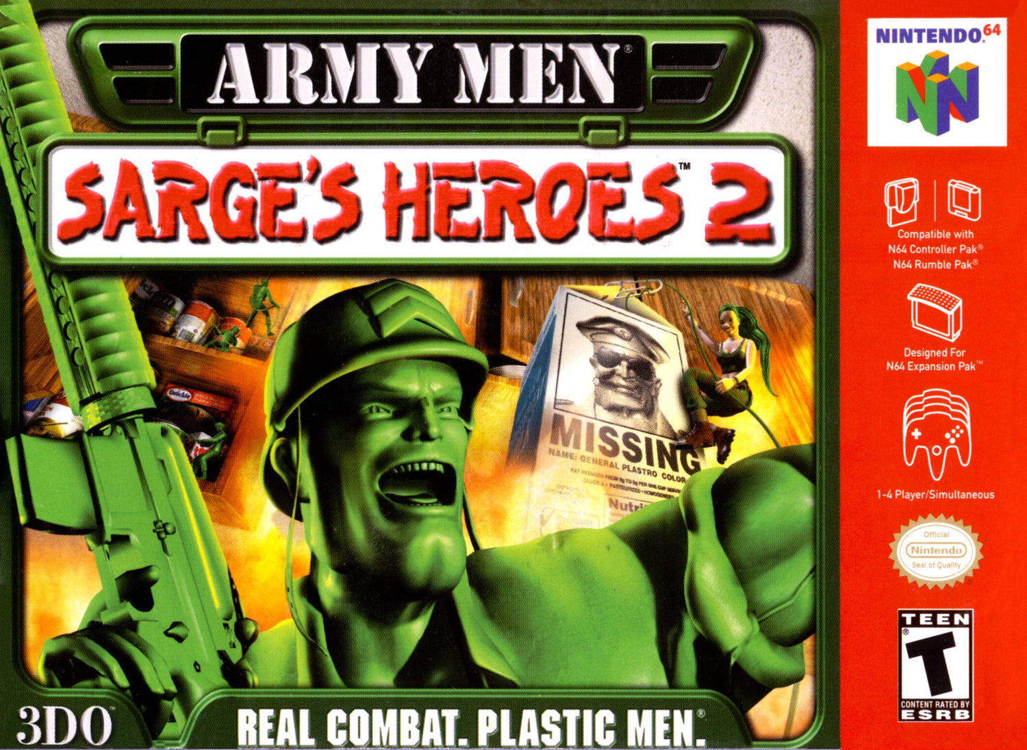 Army Men Sarge's Heroes 2 - Nintendo 64