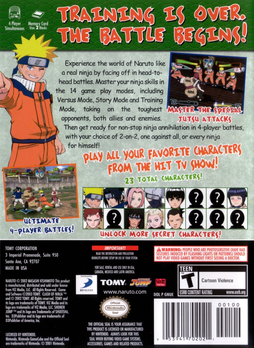 Naruto Clash of Ninja 2 [Player's Choice] - Gamecube