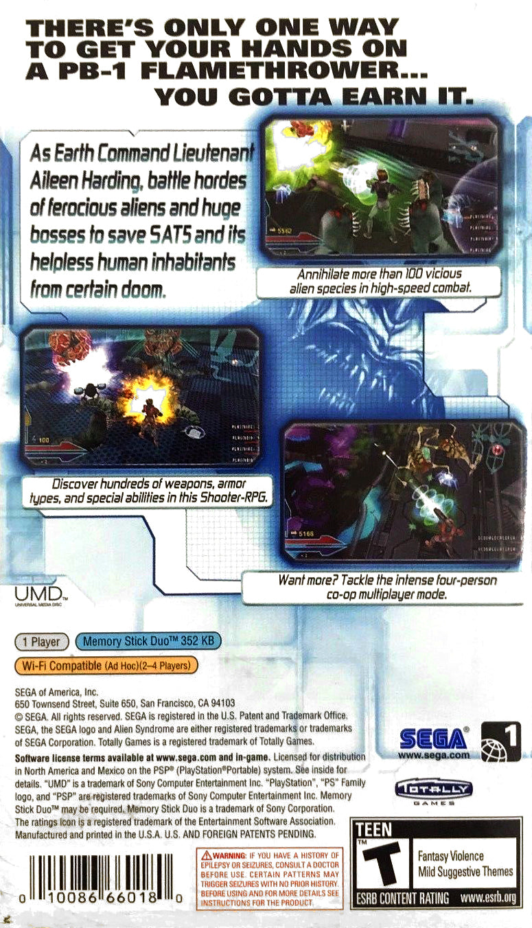 Alien Syndrome - PSP