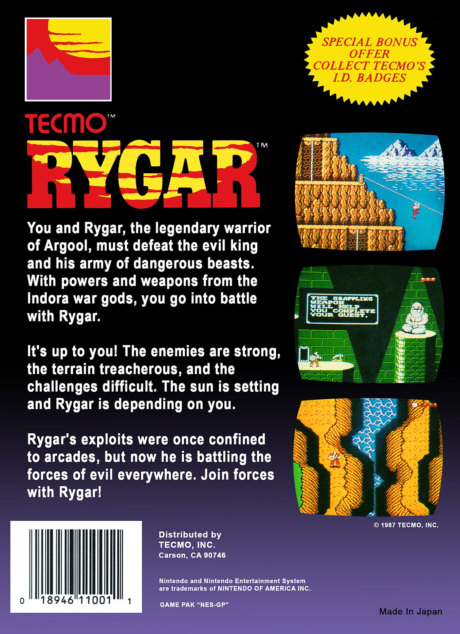Rygar [5 Screw] - NES