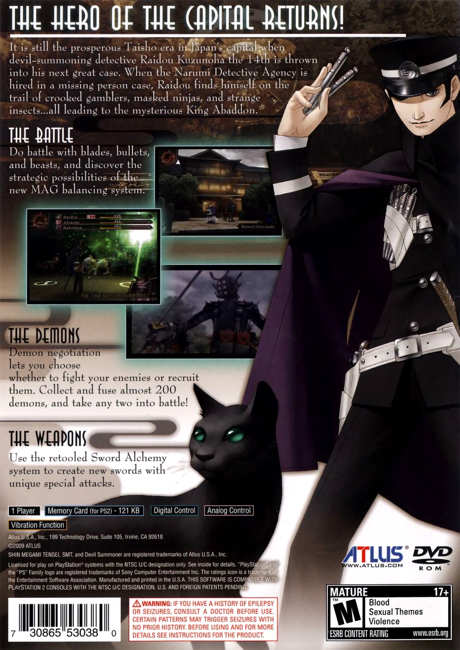 Shin Megami Tensei: Devil Summoner 2: Raidou Kuzunoha vs. King Abaddon - Playstation 2