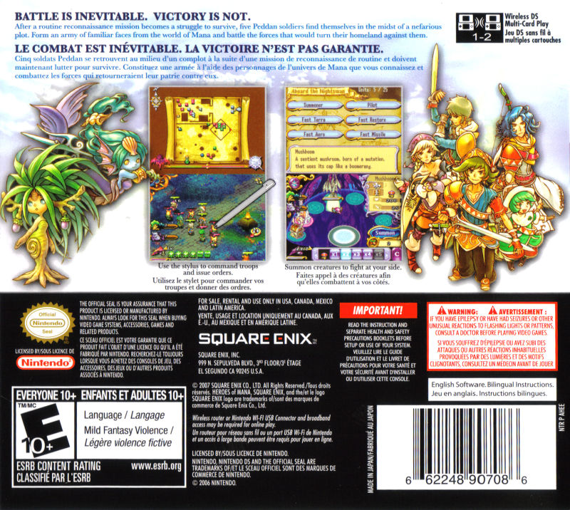 Heroes of Mana - Nintendo DS