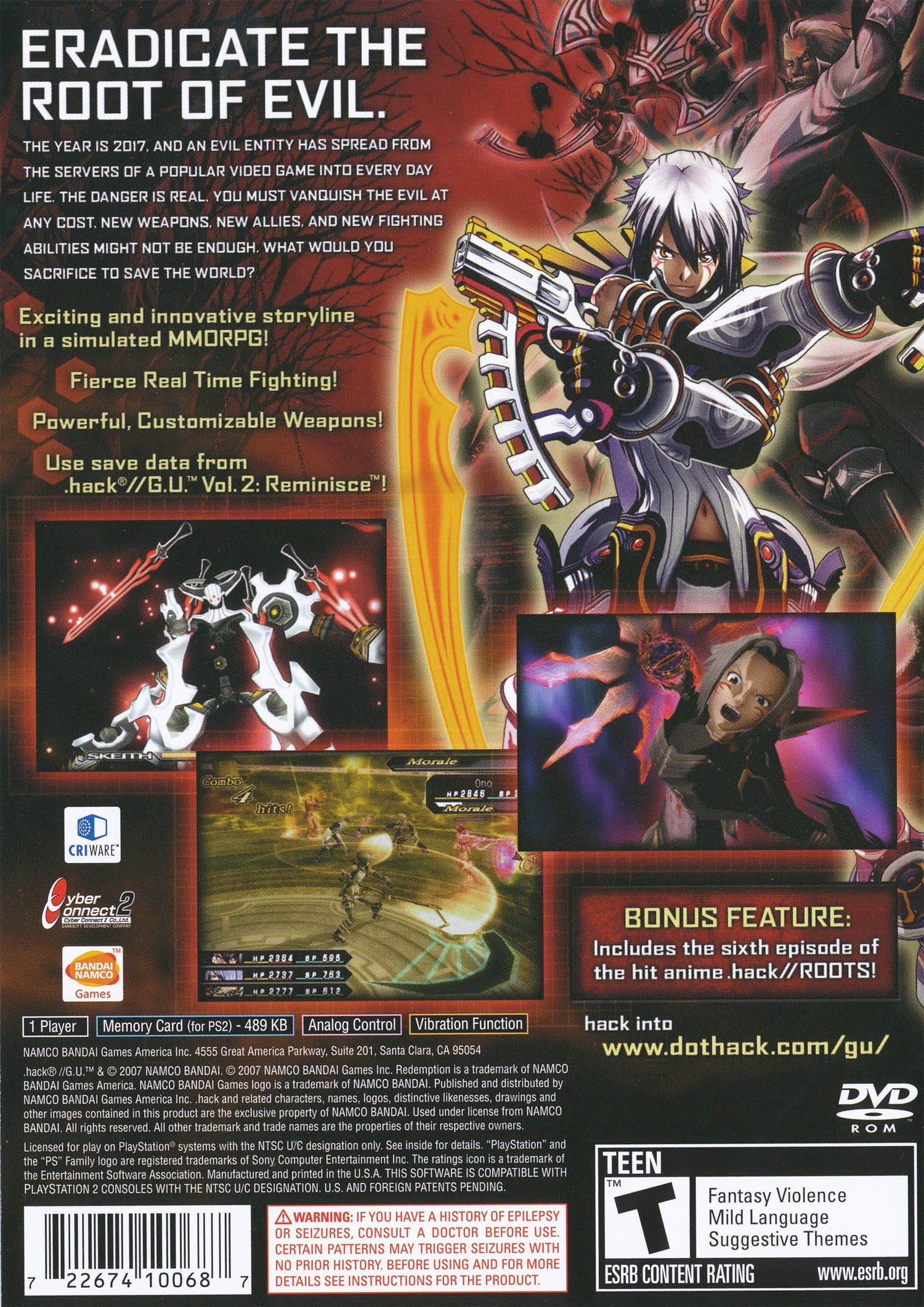 .hack GU Redemption - Playstation 2