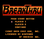 BreakThru - NES - Retro Island Gaming