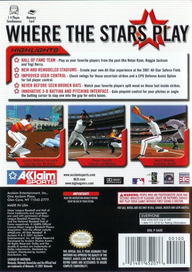 All-Star Baseball 2002 - Gamecube