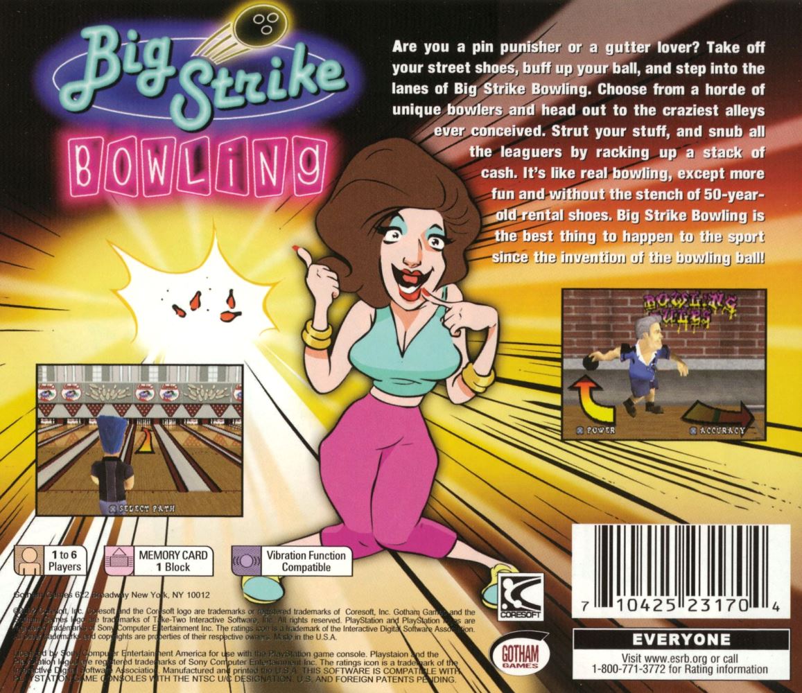 Big Strike Bowling - Playstation
