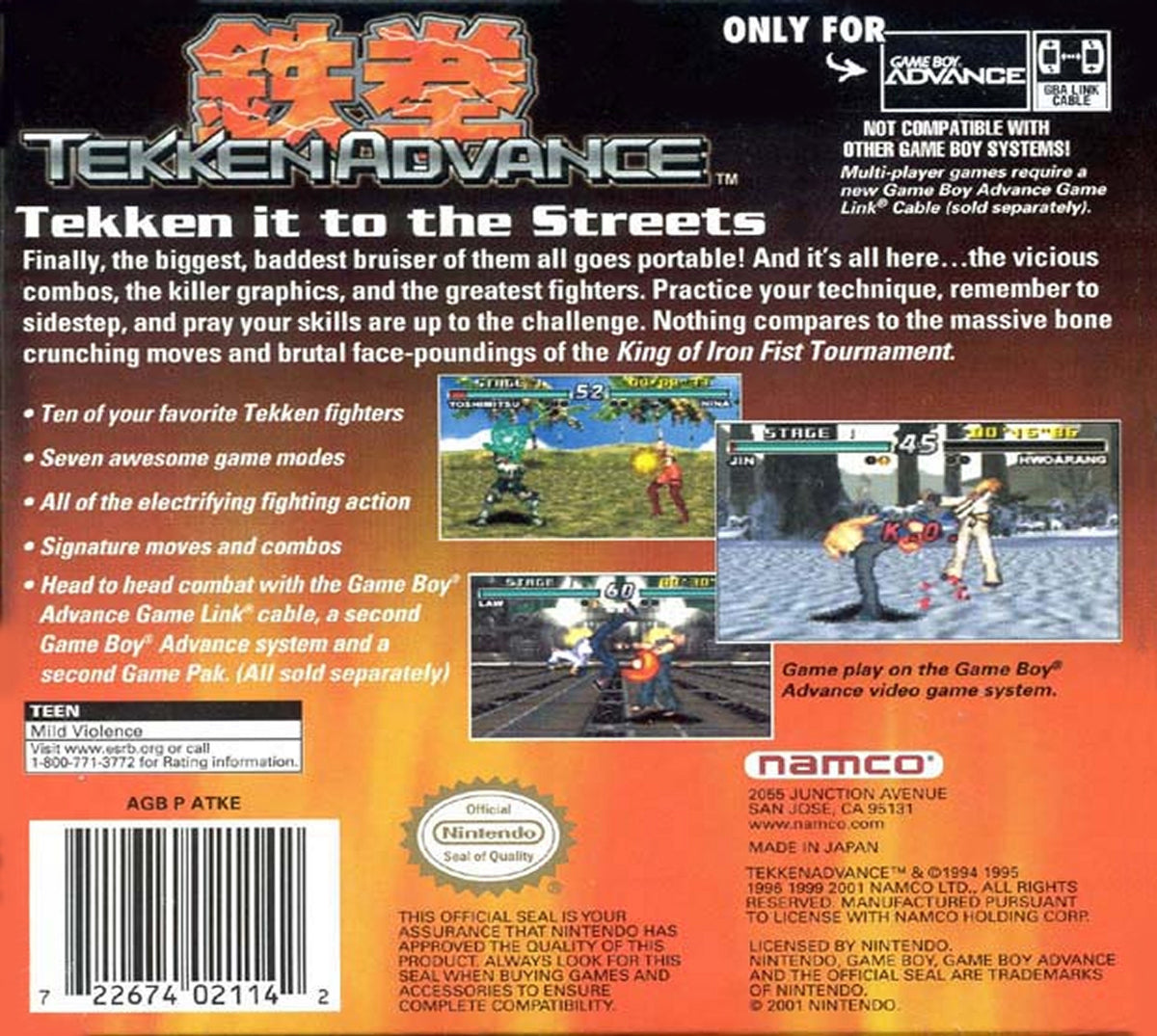 Tekken Advance - GameBoy Advance - Retro Island Gaming