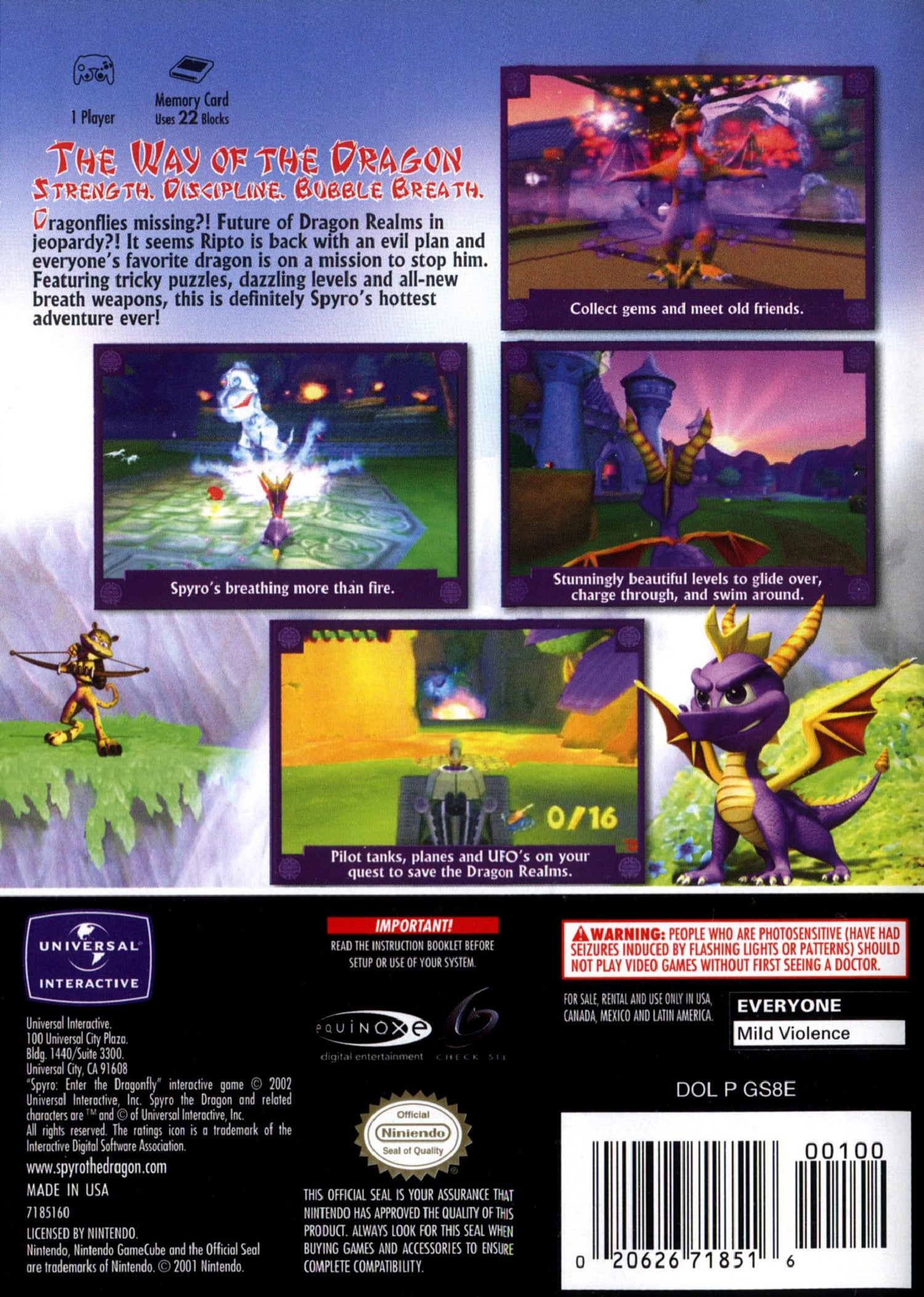 Spyro Enter the Dragonfly [Player's Choice] - Gamecube